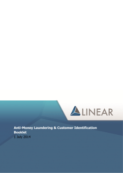 AML Booklet - Evans and Partners
