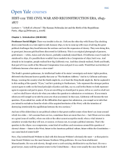 hist-119: the civil war and reconstruction era, 1845