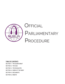 Parliamentary Procedure