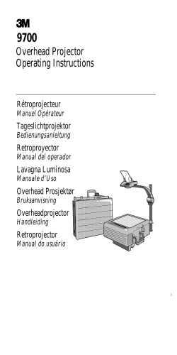 Overhead Projector Operating Instructions