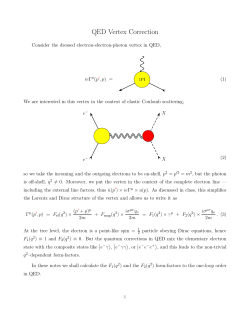 QED Vertex Correction