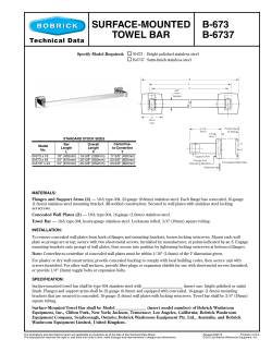surface-MounteD towel Bar B-673 B-6737