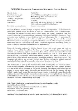 7AAEM744 web outline - King`s College London