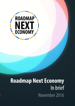 Roadmap Next Economy - Metropoolregio Rotterdam Den Haag