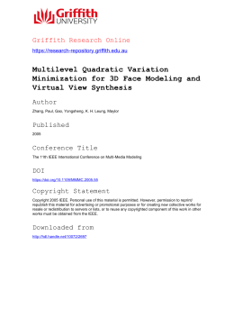 Multilevel Quadratic Variation Minimization for 3D Face Modeling