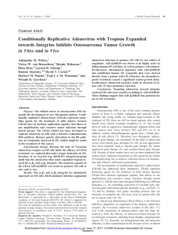 Conditionally Replicative Adenovirus with Tropism Expanded