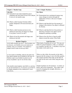 Chapit 3: Machin Senp Unit 3