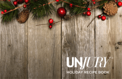 unjury® holiday recipe book
