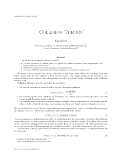 Collision Theory