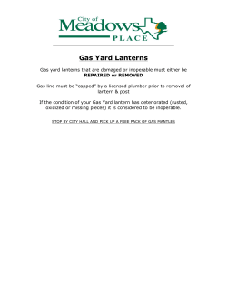 Gas Yard Lanterns - City of Meadows Place