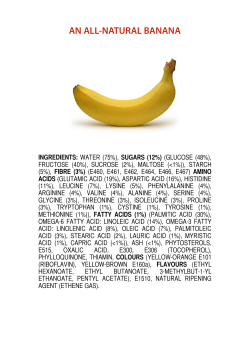 ingredients of a banana