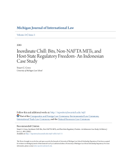 Inordinate Chill: Bits, Non-NAFTA MITs, and Host
