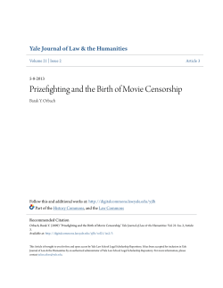 Prizefighting and the Birth of Movie Censorship