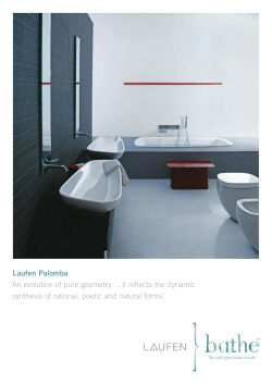 Laufen Palomba `An evolution of pure geometry &hellip; it reflects the