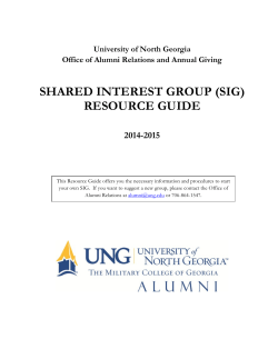 shared interest group (sig) resource guide