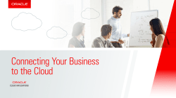 Connecting Your Business to the Cloud