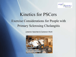 Kinetics for PSCers