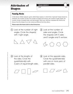 Attributes of Shapes - Greensburg Salem School District
