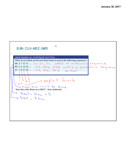 Arithmetic Sequences - Recursion Formulas
