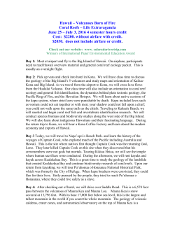 Hawaii &ndash; Volcanoes Born of Fire