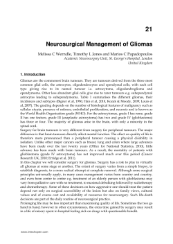 Neurosurgical Management of Gliomas