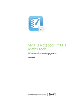 SMART Notebook 11.1 Math Tools user`s guide for Windows