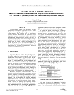 Towards a Method to Improve Alignment of Objective and Subjective