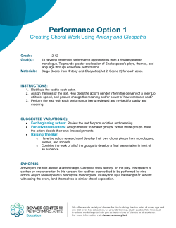 Performance Option 1 - Denver Center for the Performing Arts