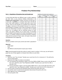 Predator-Prey Relationships