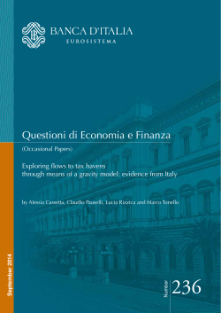 Questioni di Economia e Finanza
