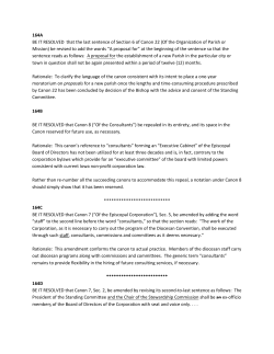164A BE IT RESOLVED that the last sentence of Section 6 of Canon
