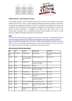 Suffolk Coast Path - nearly 60 miles in 24 hours This challenge