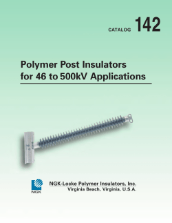 Polymer Post Insulators for 46 to 500kV Applications - NGK