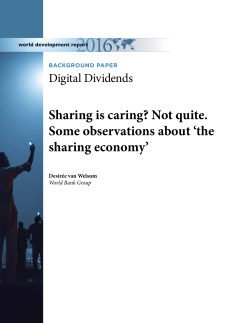 Sharing is caring? Not quite. Some observations about `the sharing