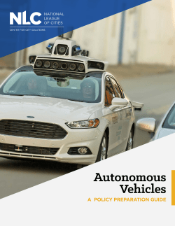 Autonomous Vehicles - National League of Cities