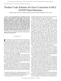 Product Code Schemes for Error Correction in MLC NAND Flash