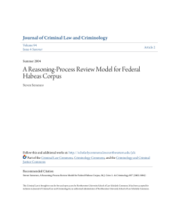 A Reasoning-Process Review Model for Federal Habeas Corpus