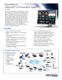 AcomNOVUS Advanced Communication System