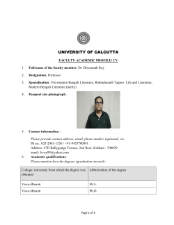 Profile - University of Calcutta