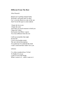 Lyrics  - Alice Peacock