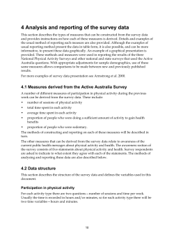 The Active Australia Survey