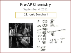 electrons - Pre-AP Chemistry at BNDS