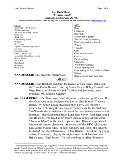 Lux Radio Theater: &ldquo;Treasure Island&rdquo;