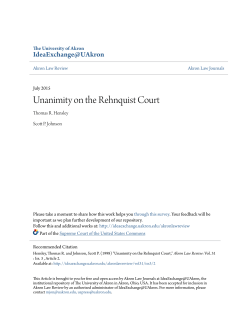 Unanimity on the Rehnquist Court
