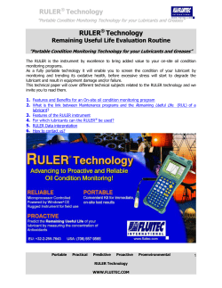 RULER&reg; Technology RULER&reg; Technology
