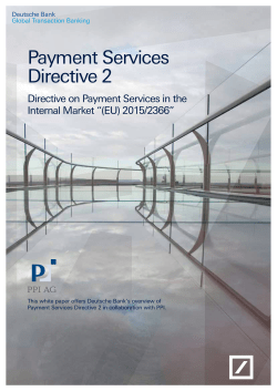 Payment Services Directive 2