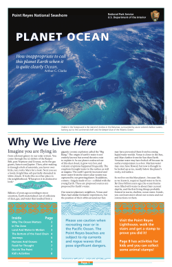 Planet Ocean Newsletter - San Francisco National Parks Science