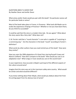 QUESTIONS ABOUT A GOOD YEAR By Heather