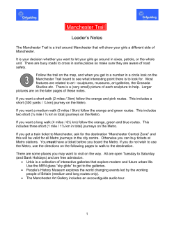 Leader`s Notes - Girlguiding Manchester