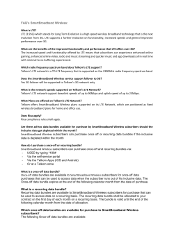 FAQ`s SmartBroadband Wireless